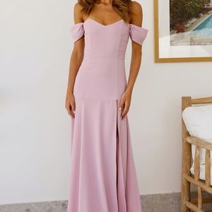 DEAR EMILIA BLUSHING CINDERELLA MAXI DRESS LILAC